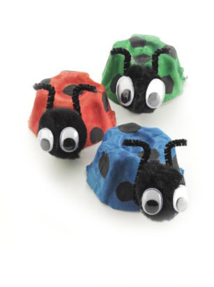 Egg Carton Ladybug